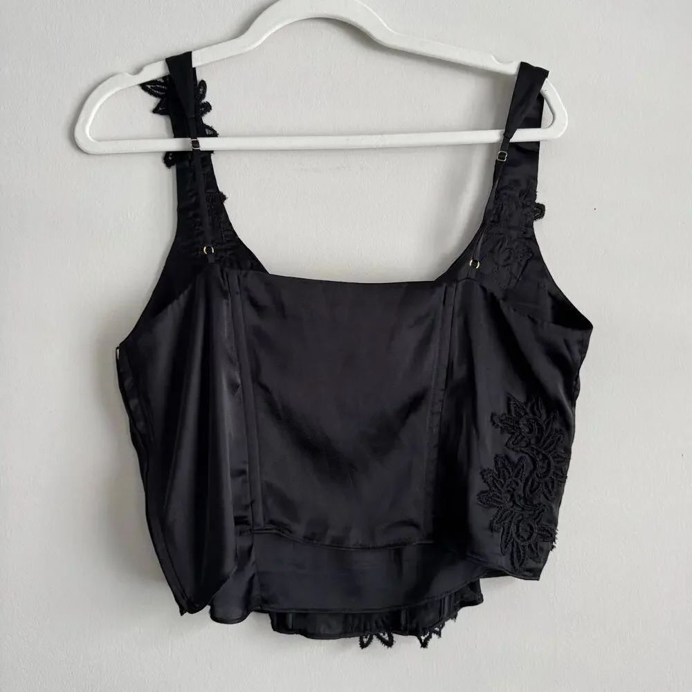 Loveshackfancy Mori Corset Bustier Lace Top Size 12 - Picture 12 of 12